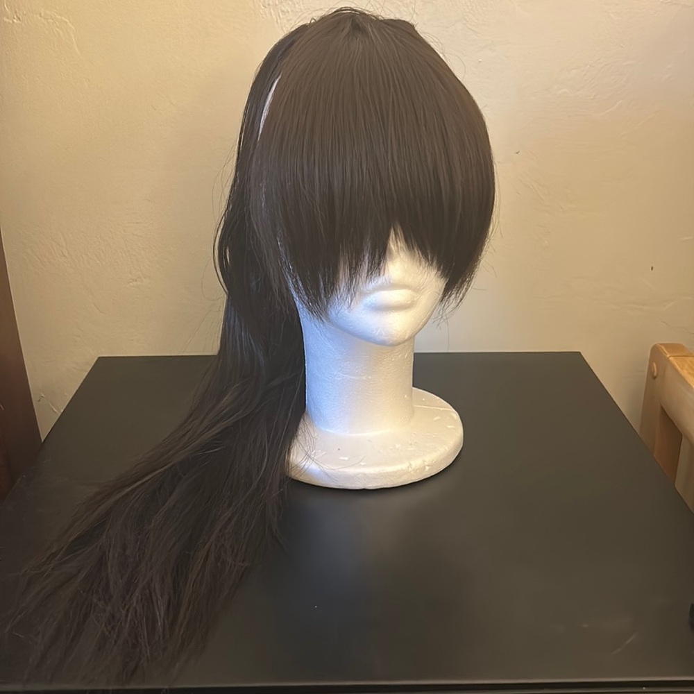 Drawstring Ponytail With Bang